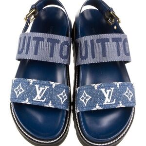 Louis Vuitton Sling back sandals denim